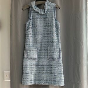 Sara Campbell NWT- Blue Tweed Sleeveless Dress